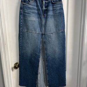 Reformation Tazz Maxi Denim Skirt
